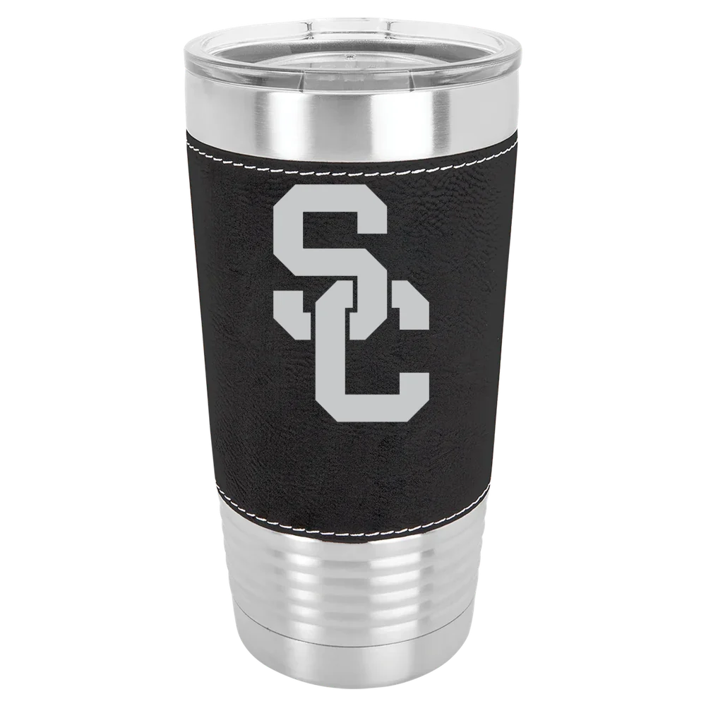 University of Southern California Polar Camel 20 oz. Leatherette Grip Tumbler with Standard Lid