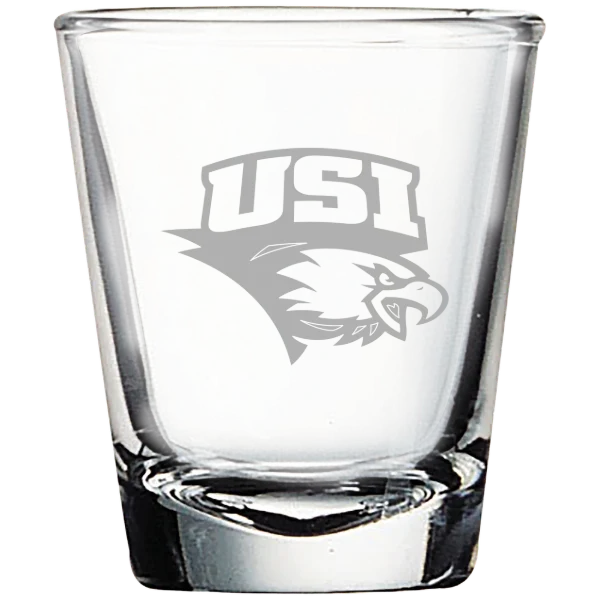 University of Southern Indiana Polar Camel 1.7 oz. Shot Glass