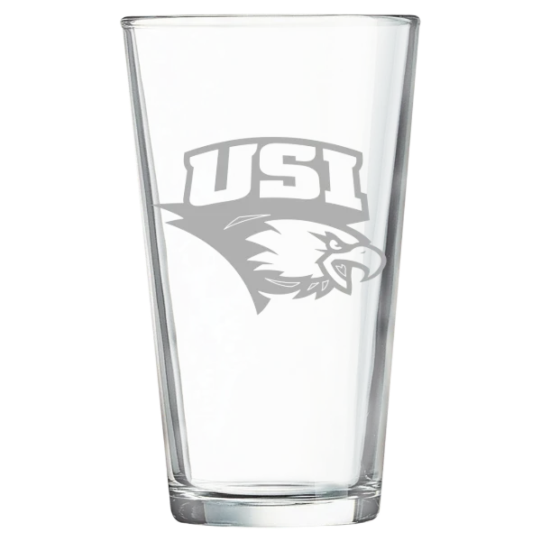 University of Southern Indiana Polar Camel 16 oz. Pint Mixing Glass