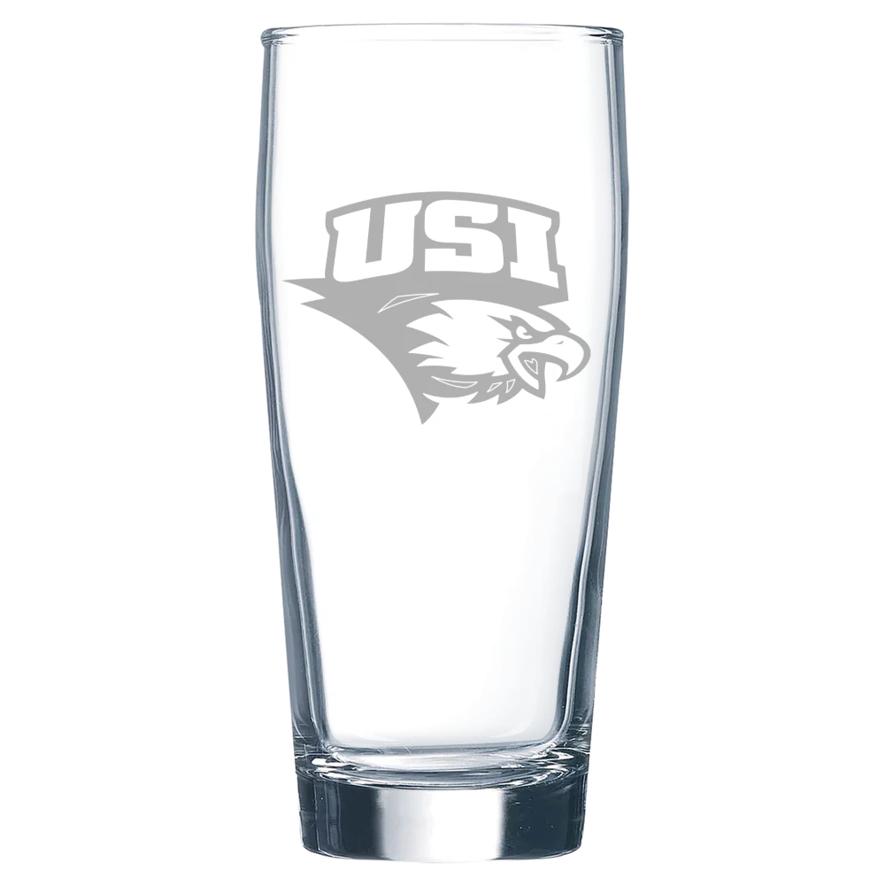 University of Southern Indiana Polar Camel 16 oz. Willi Becher Beer Glass