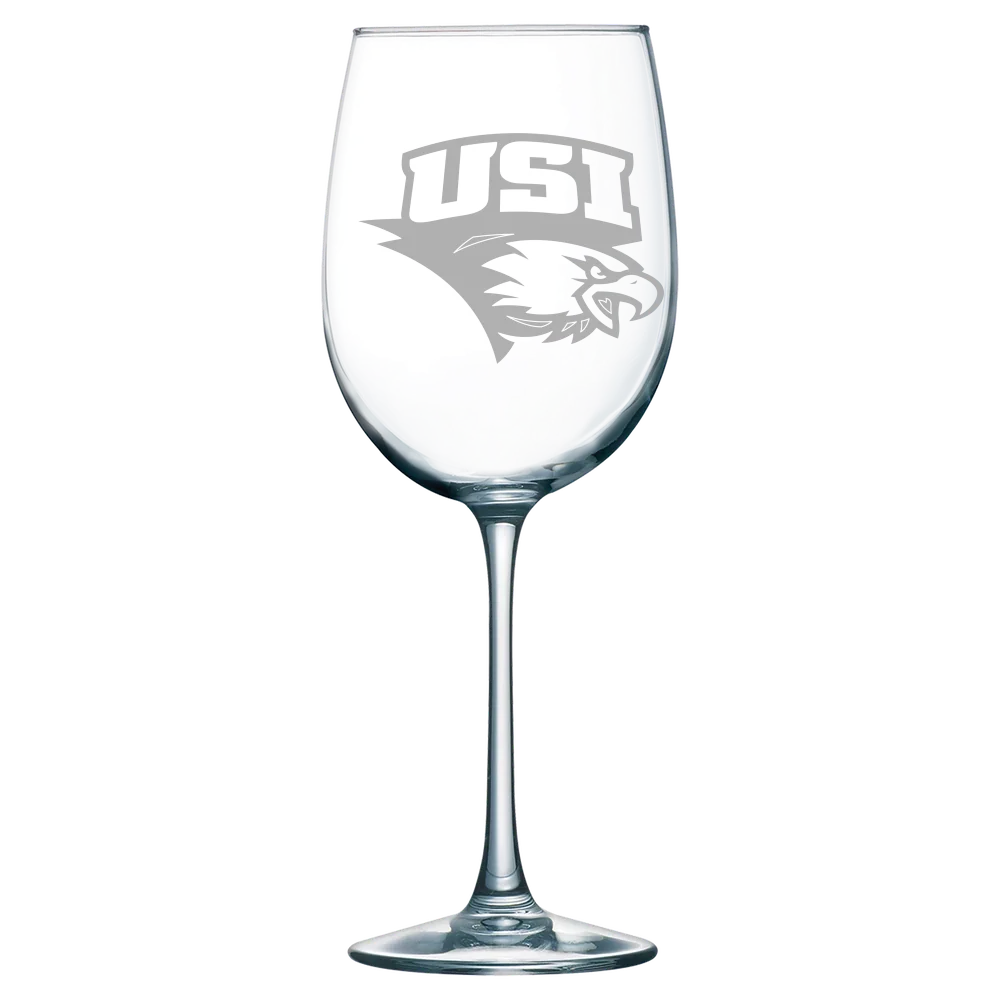 University of Southern Indiana Polar Camel 19 oz. Wine Glass