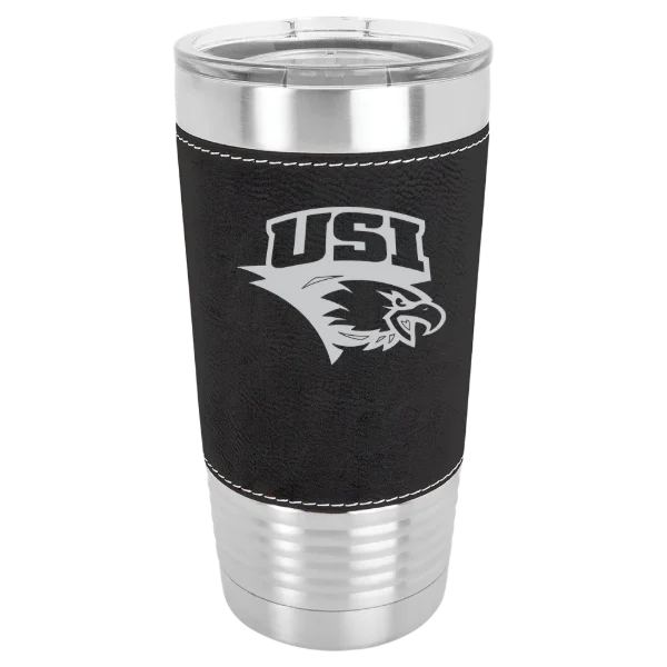 University of Southern Indiana Polar Camel 20 oz. Leatherette Grip Tumbler with Standard Lid