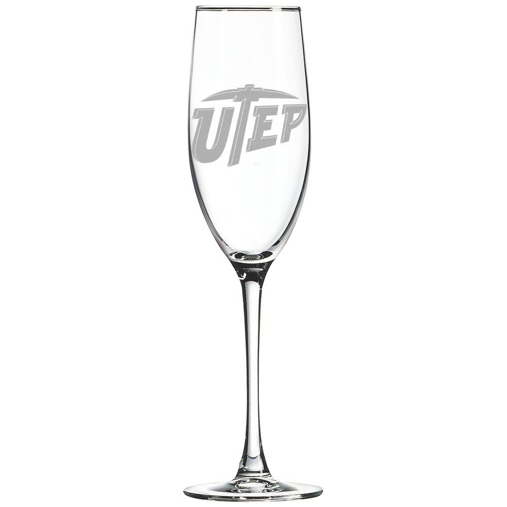 University of Texas at El Paso Polar Camel 8 oz. Champagne Flute