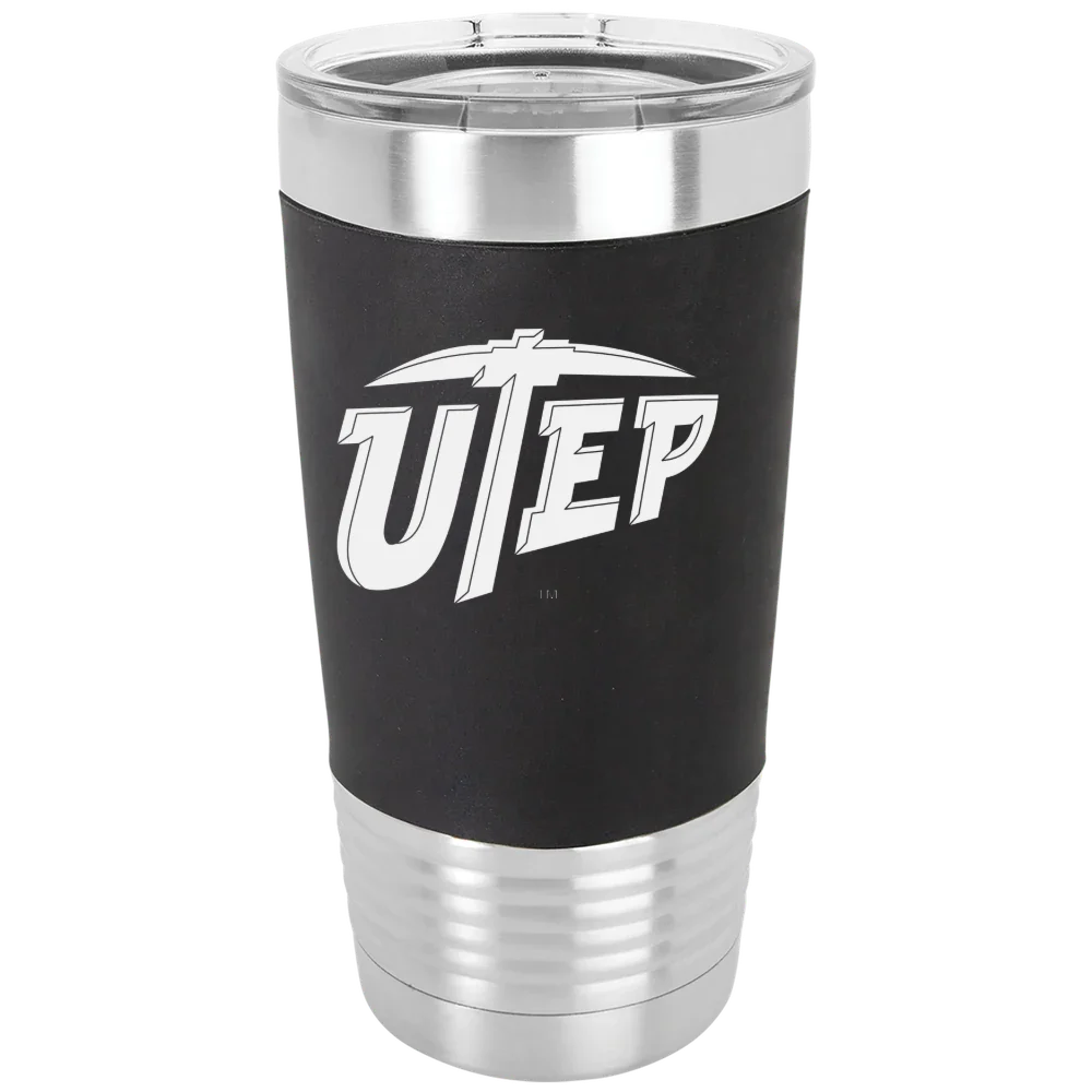 University of Texas at El Paso Polar Camel 20 oz. Silicone Grip Tumbler with Standard Lid