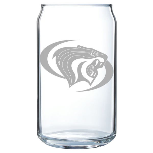 University of the Pacific Polar Camel 16 oz. Can Glass