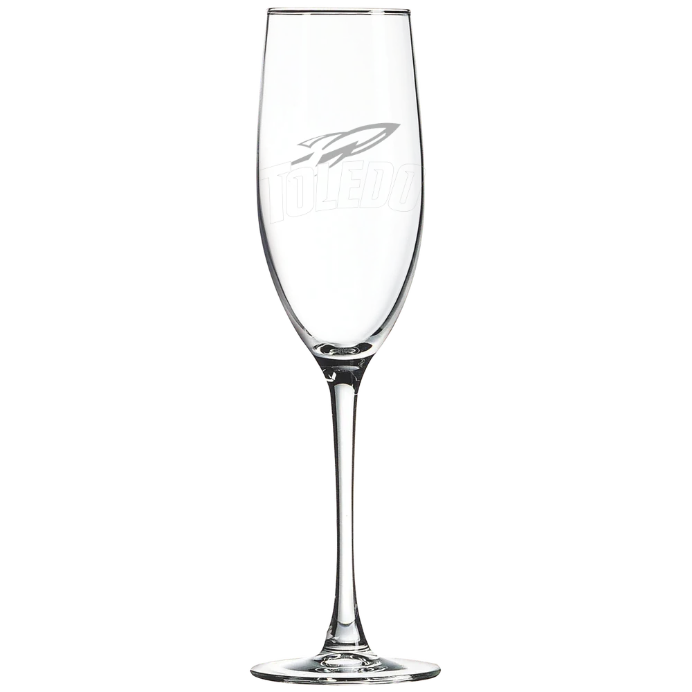 University of Toledo Polar Camel 8 oz. Champagne Flute