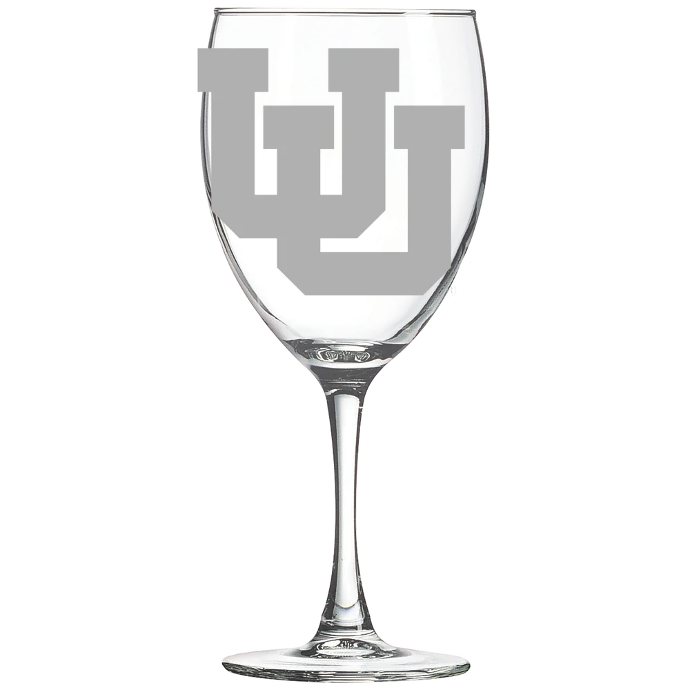University of Utah Polar Camel 10 1/2 oz. Wine Glass