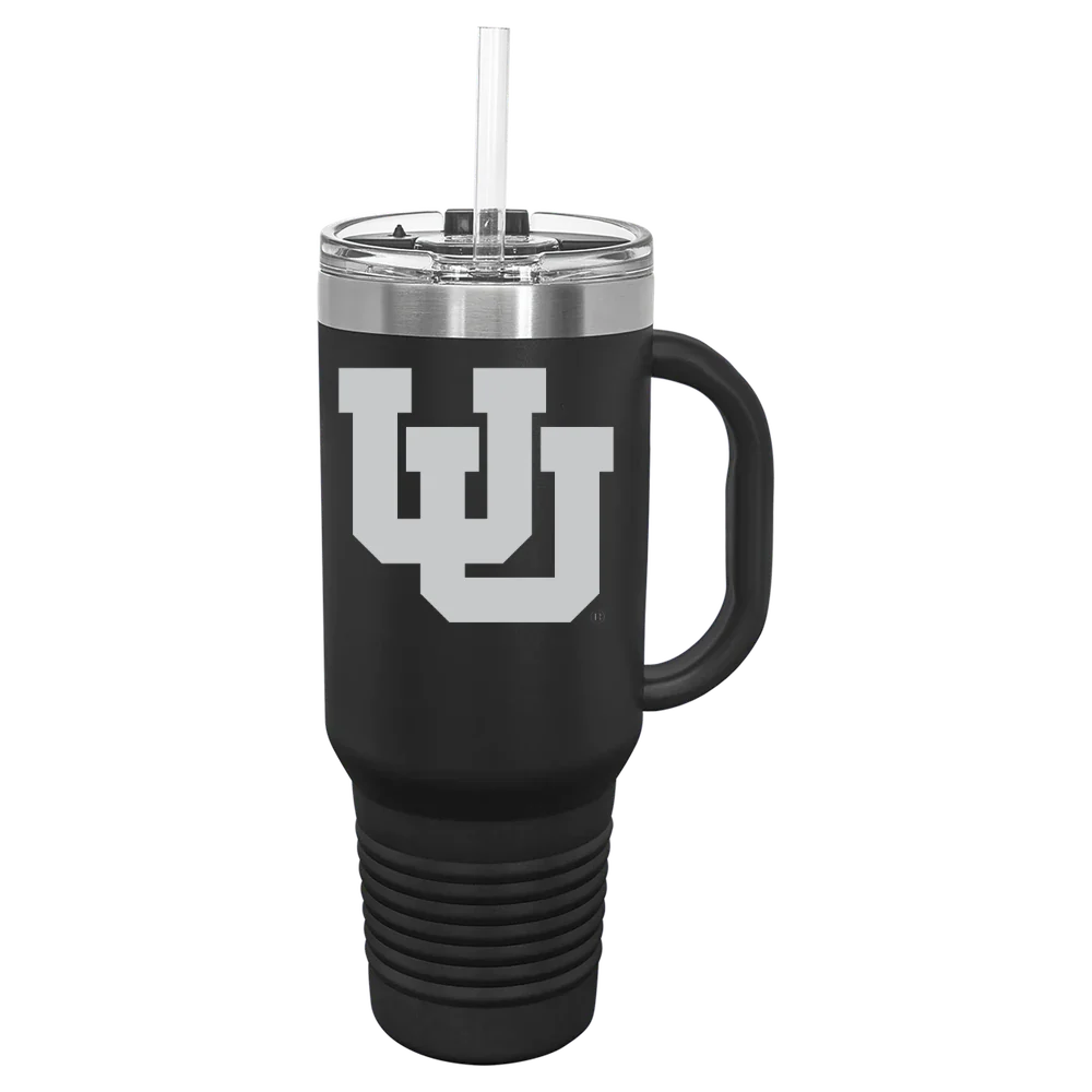 University of Utah Polar Camel 40 oz. Travel Mug with Snap Lid & Straw