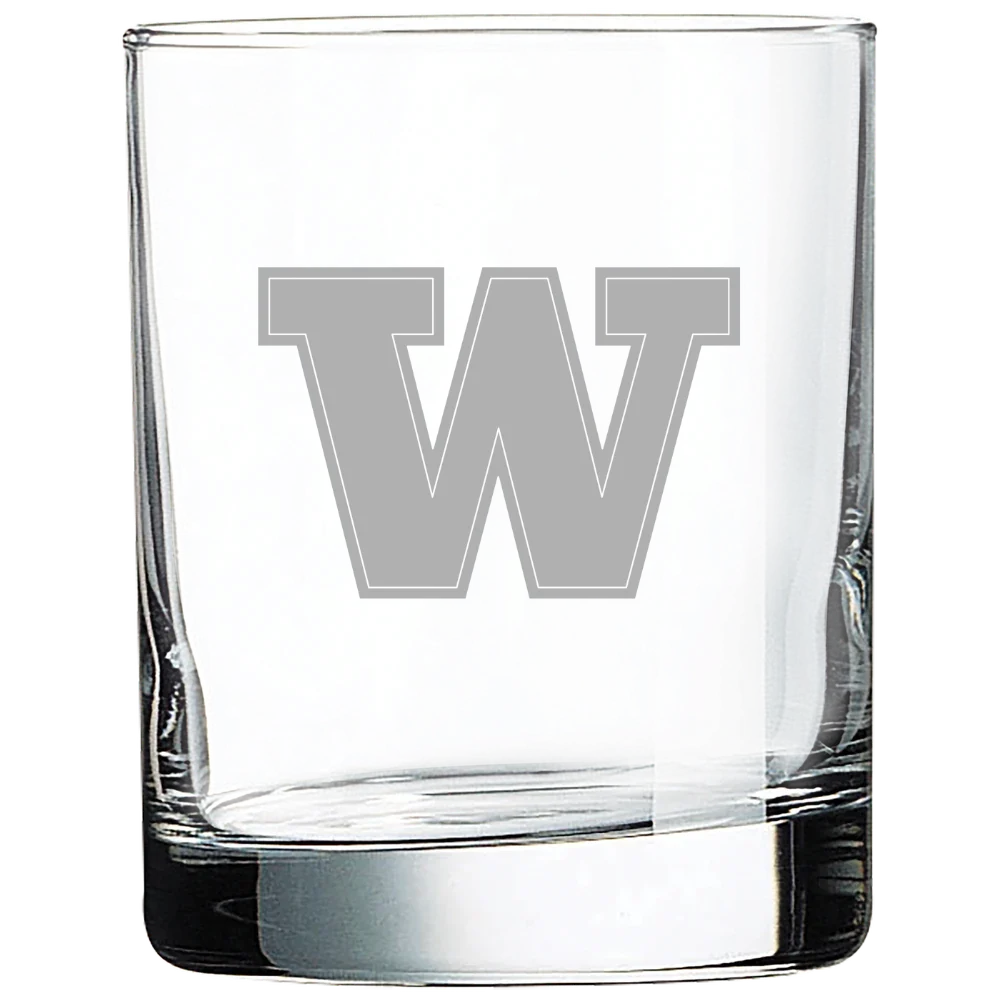 University of Washington Polar Camel 10 1/2 oz. On The Rocks Glass