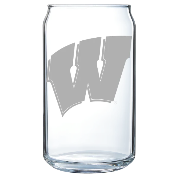 University of Wisconsin-Madison Polar Camel 16 oz. Can Glass