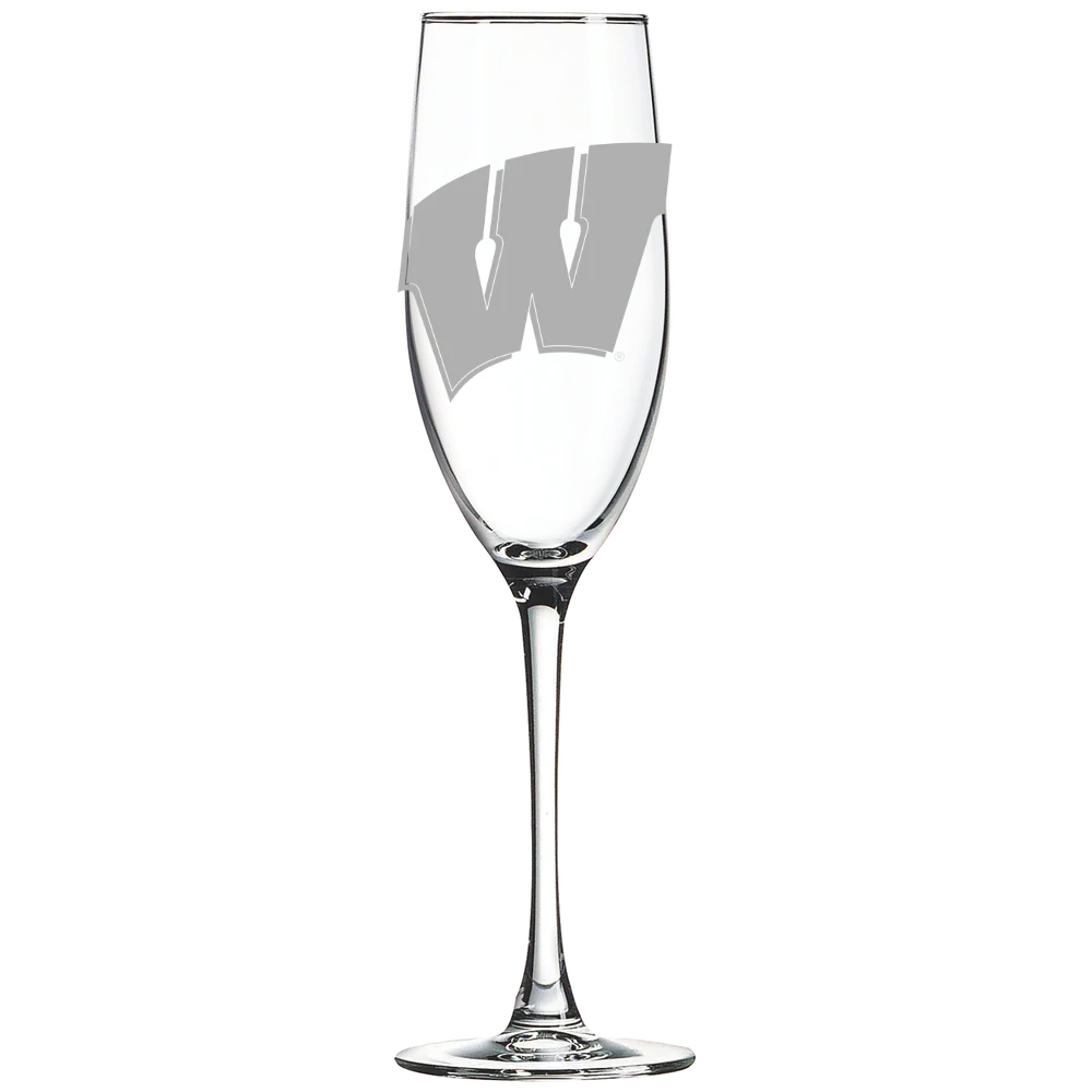 University of Wisconsin-Madison Polar Camel 8 oz. Champagne Flute