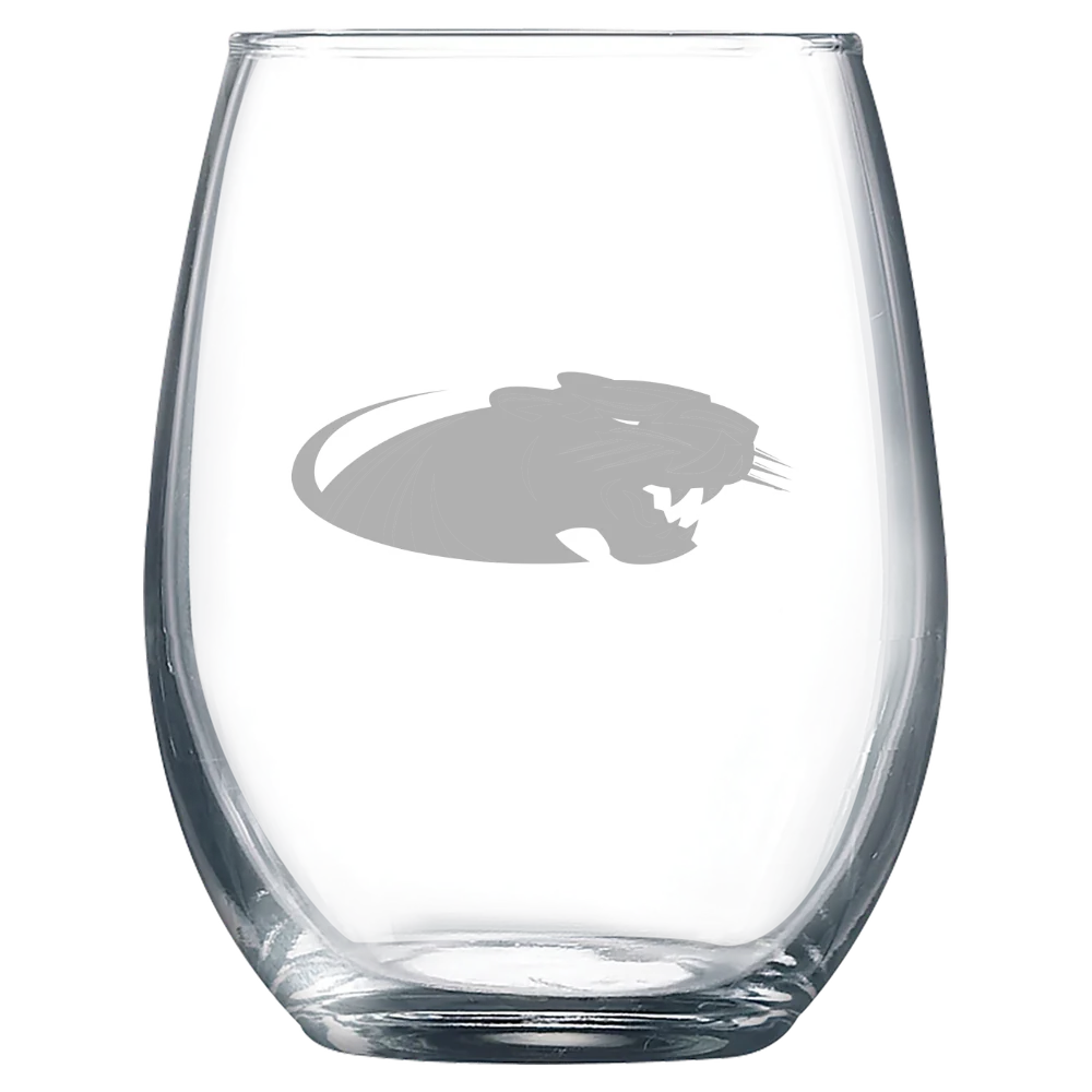 University of Wisconsin-Milwaukee Polar Camel 9 oz. Stemless Wine Glass