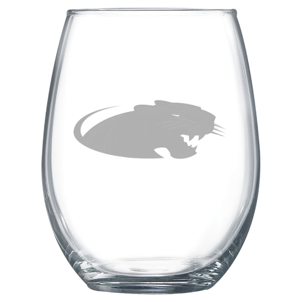 University of Wisconsin-Milwaukee Polar Camel 15 oz. Stemless Wine Glass
