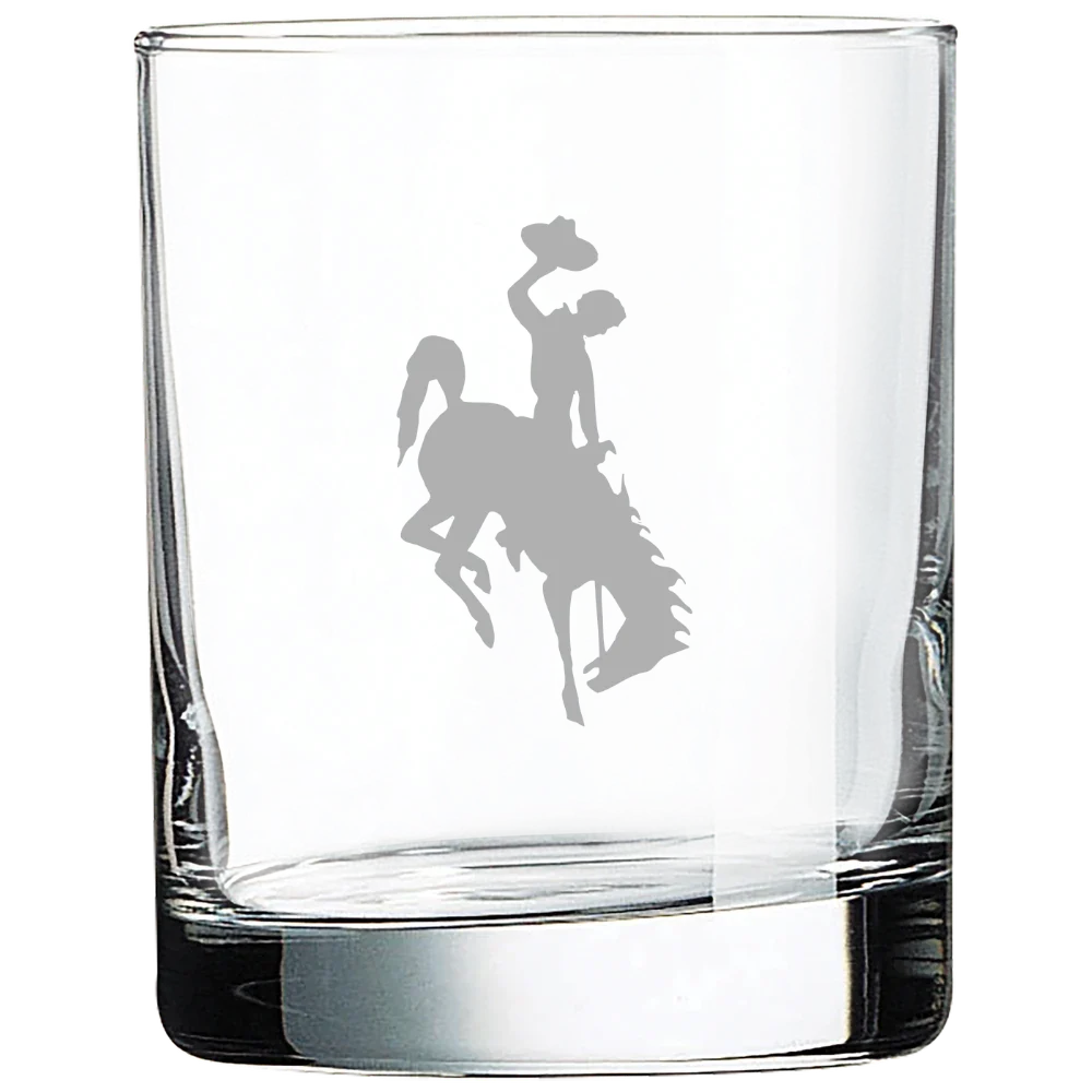 University of Wyoming Polar Camel 10 1/2 oz. On The Rocks Glass