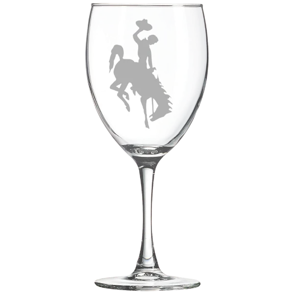 University of Wyoming Polar Camel 10 1/2 oz. Wine Glass