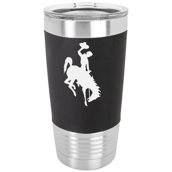 University of Wyoming Polar Camel 20 oz. Silicone Grip Tumbler with Standard Lid