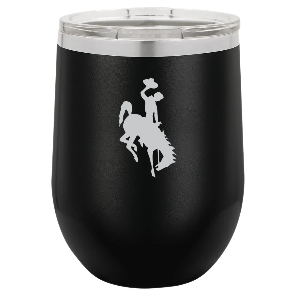 University of Wyoming Polar Camel 12 oz. Stemless Wine Tumbler