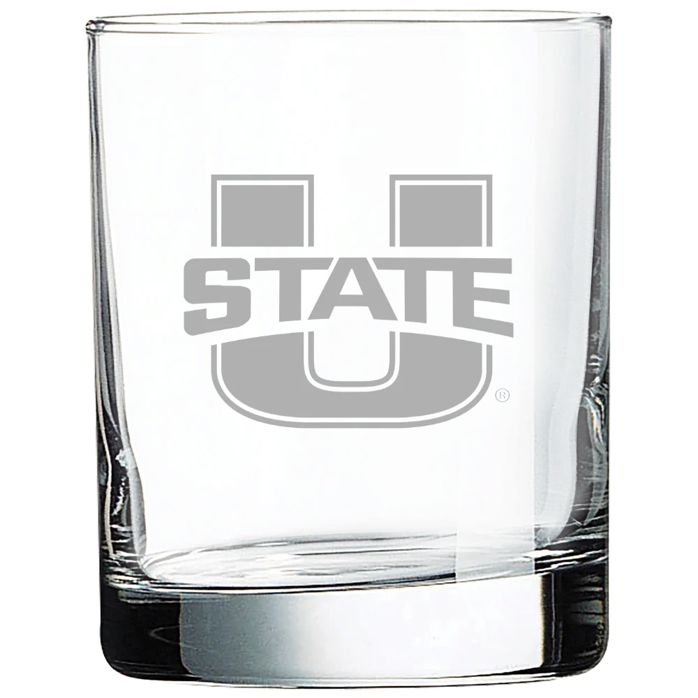 Utah State University Polar Camel 10 1/2 oz. On The Rocks Glass