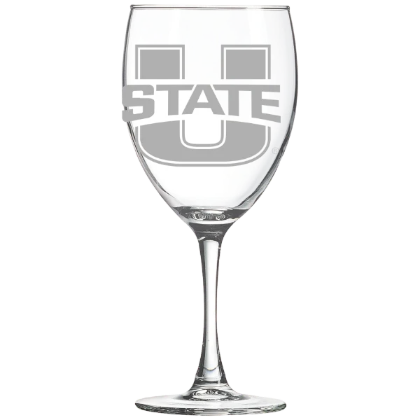 Utah State University Polar Camel 10 1/2 oz. Wine Glass