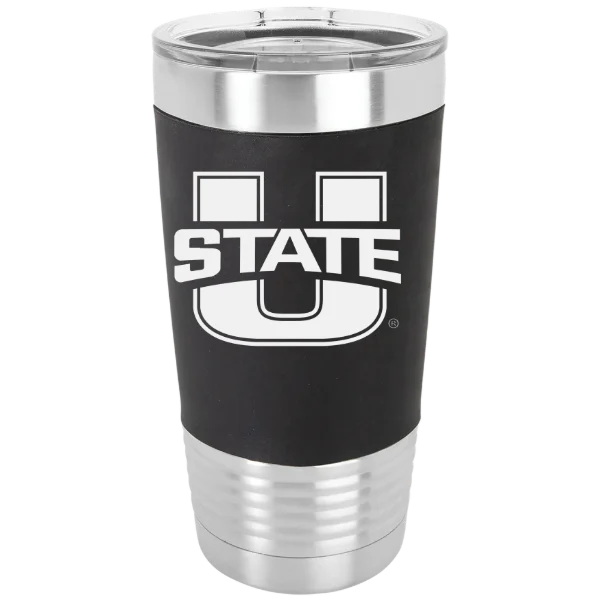 Utah State University Polar Camel 20 oz. Silicone Grip Tumbler with Standard Lid