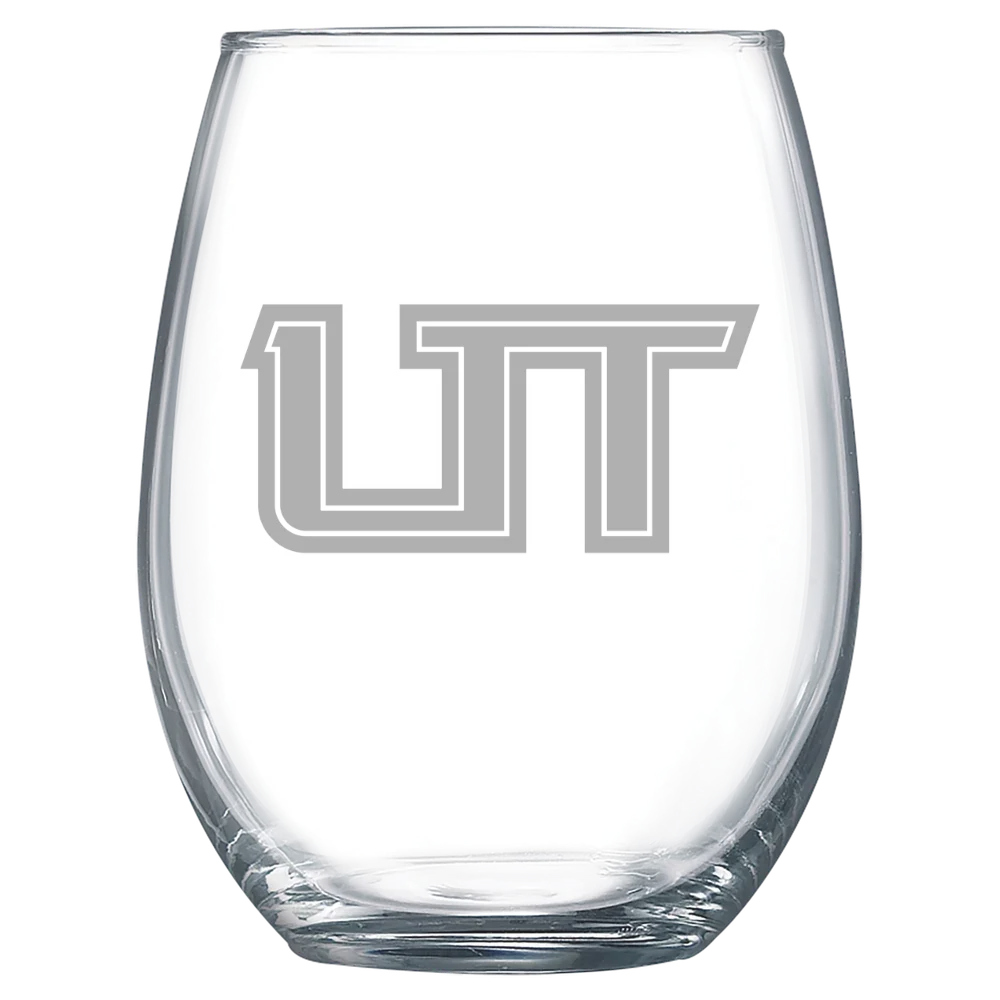 Utah Tech University Polar Camel 15 oz. Stemless Wine Glass