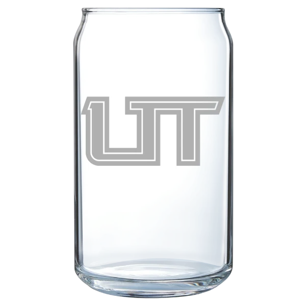 Utah Tech University Polar Camel 16 oz. Can Glass