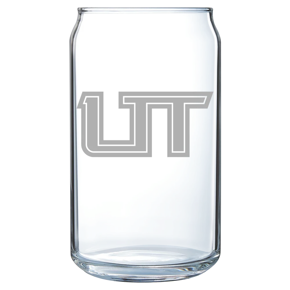 Utah Tech University Polar Camel 16 oz. Can Glass