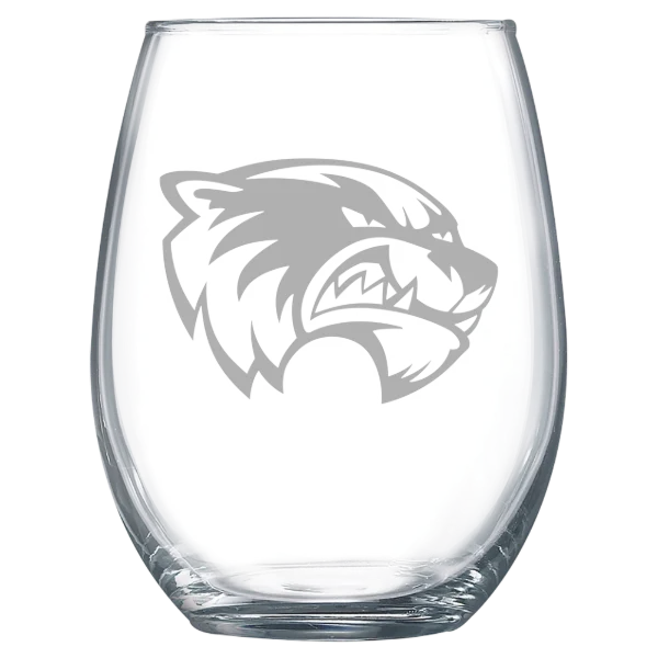 Utah Valley University Polar Camel 15 oz. Stemless Wine Glass