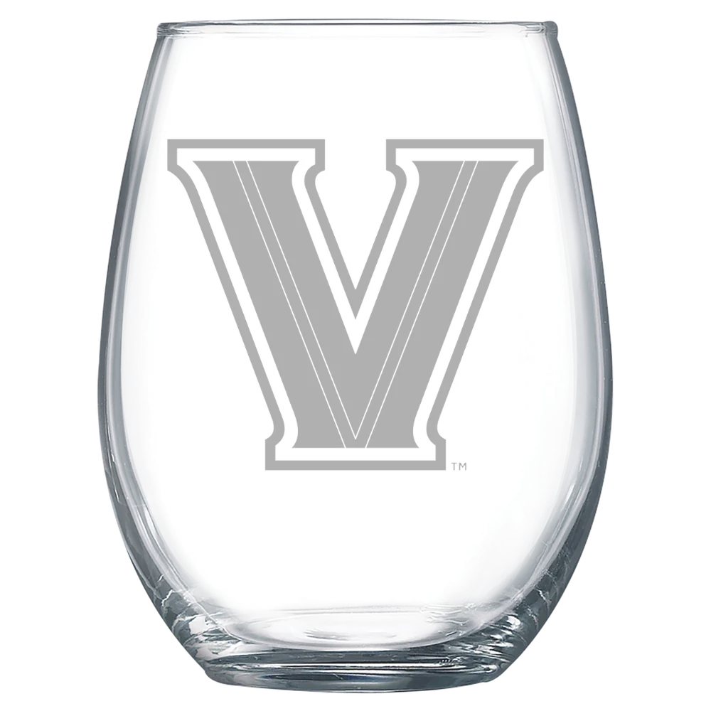 Villanova University Polar Camel 15 oz. Stemless Wine Glass