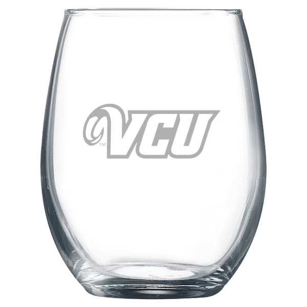 Virginia Commonwealth University Polar Camel 9 oz. Stemless Wine Glass
