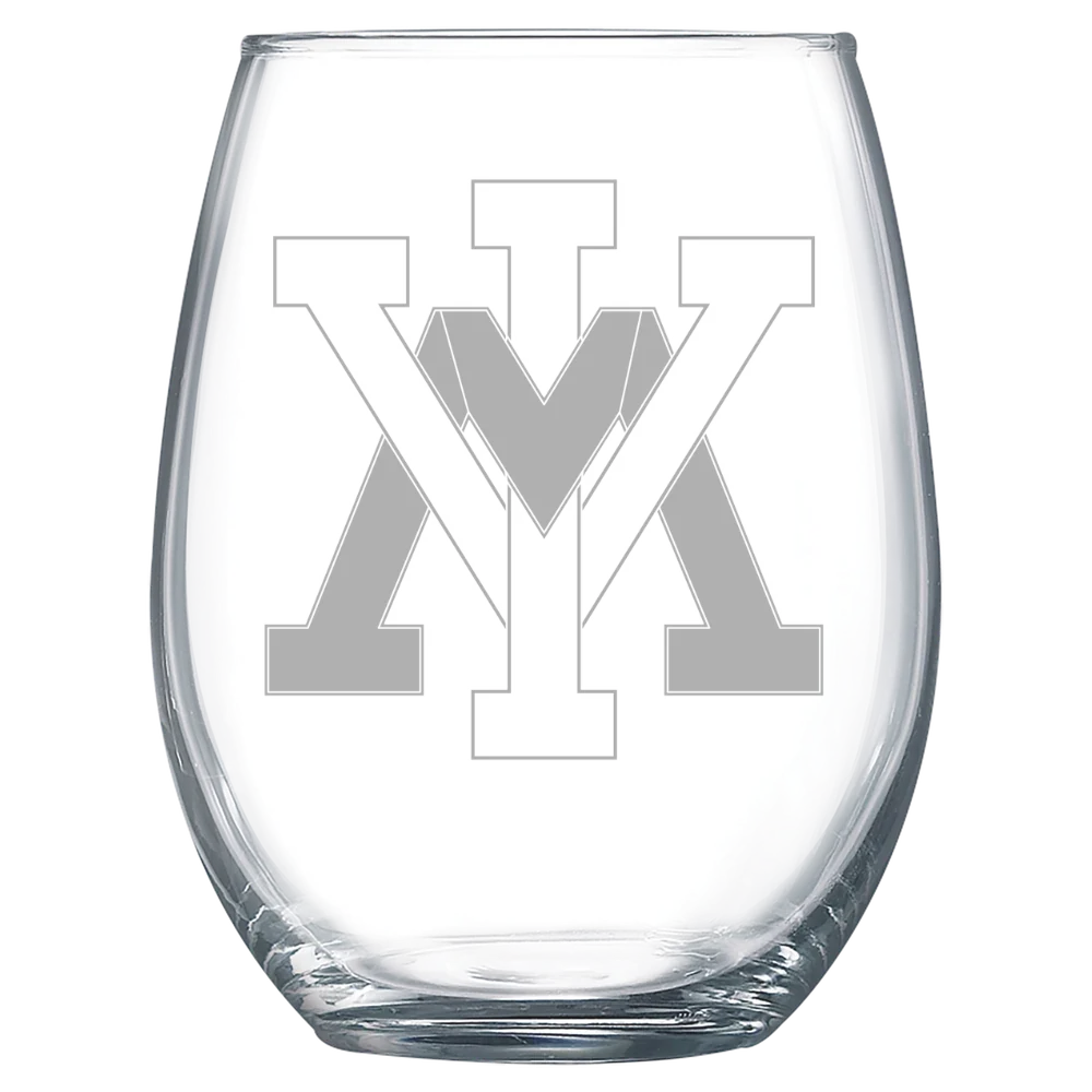 Virginia Military Institute Polar Camel 15 oz. Stemless Wine Glass