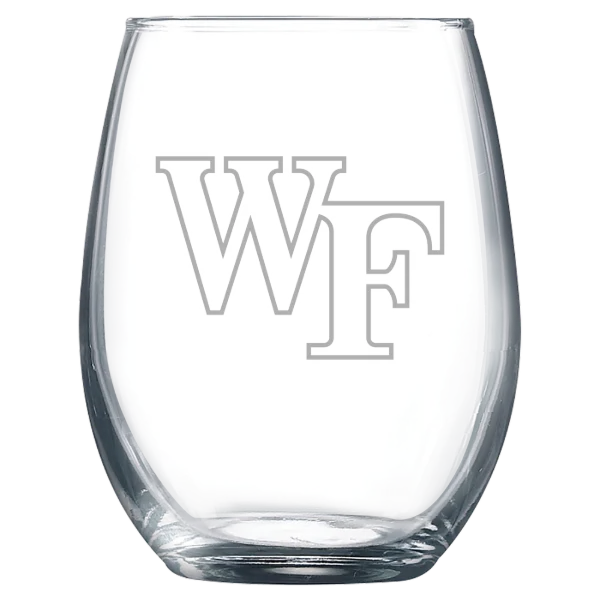Wake Forest University Polar Camel 9 oz. Stemless Wine Glass