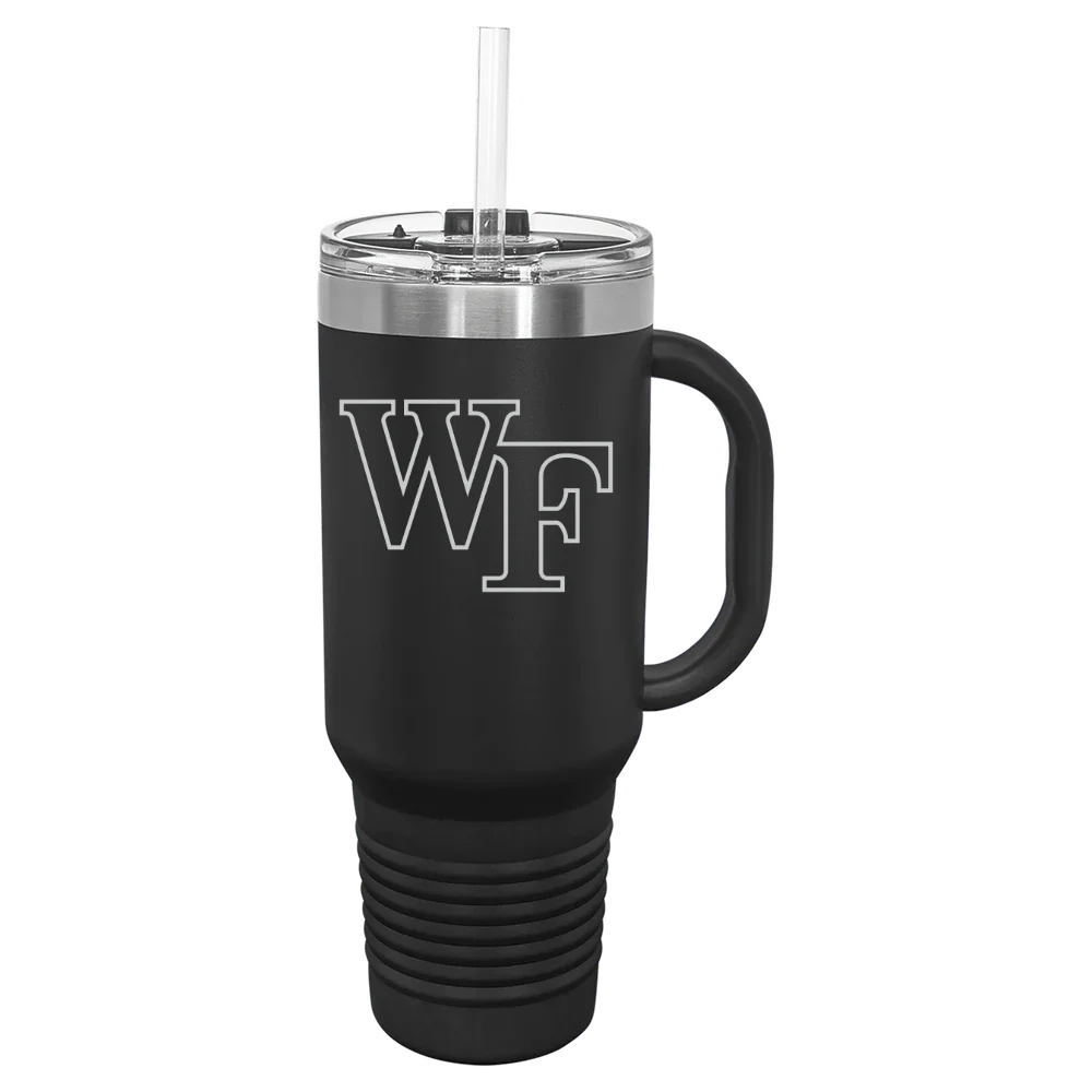 Wake Forest University Polar Camel 40 oz. Travel Mug with Snap Lid & Straw