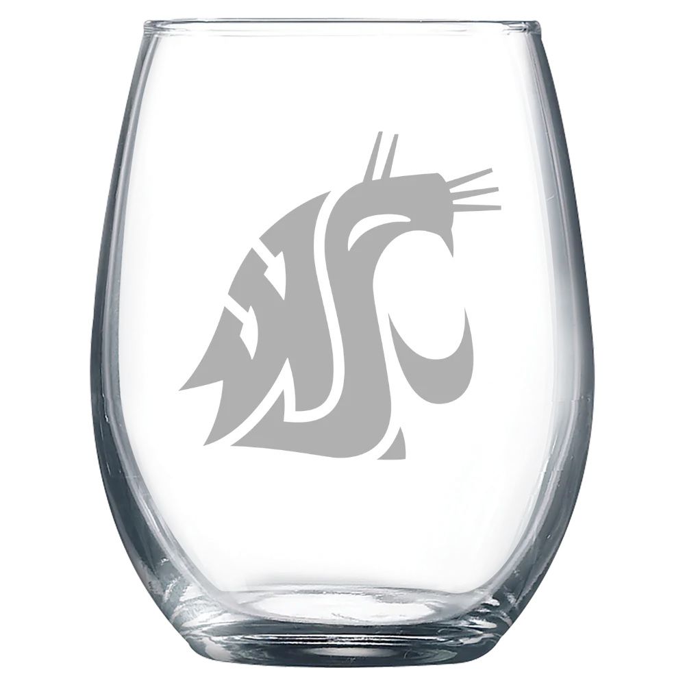 Washington State University Polar Camel 9 oz. Stemless Wine Glass