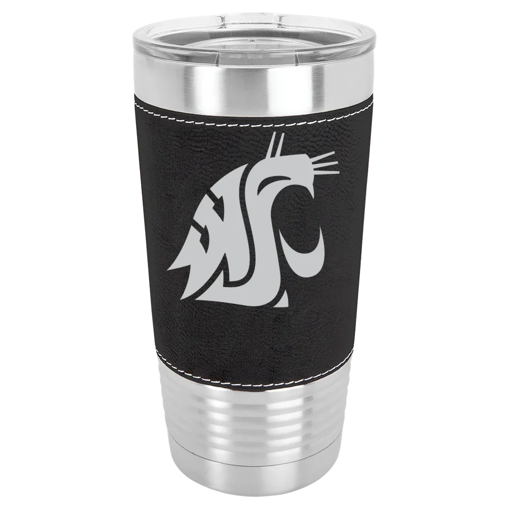 Washington State University Polar Camel 20 oz. Leatherette Grip Tumbler with Standard Lid