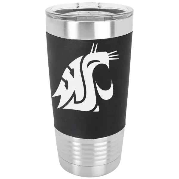 Washington State University Polar Camel 20 oz. Silicone Grip Tumbler with Standard Lid