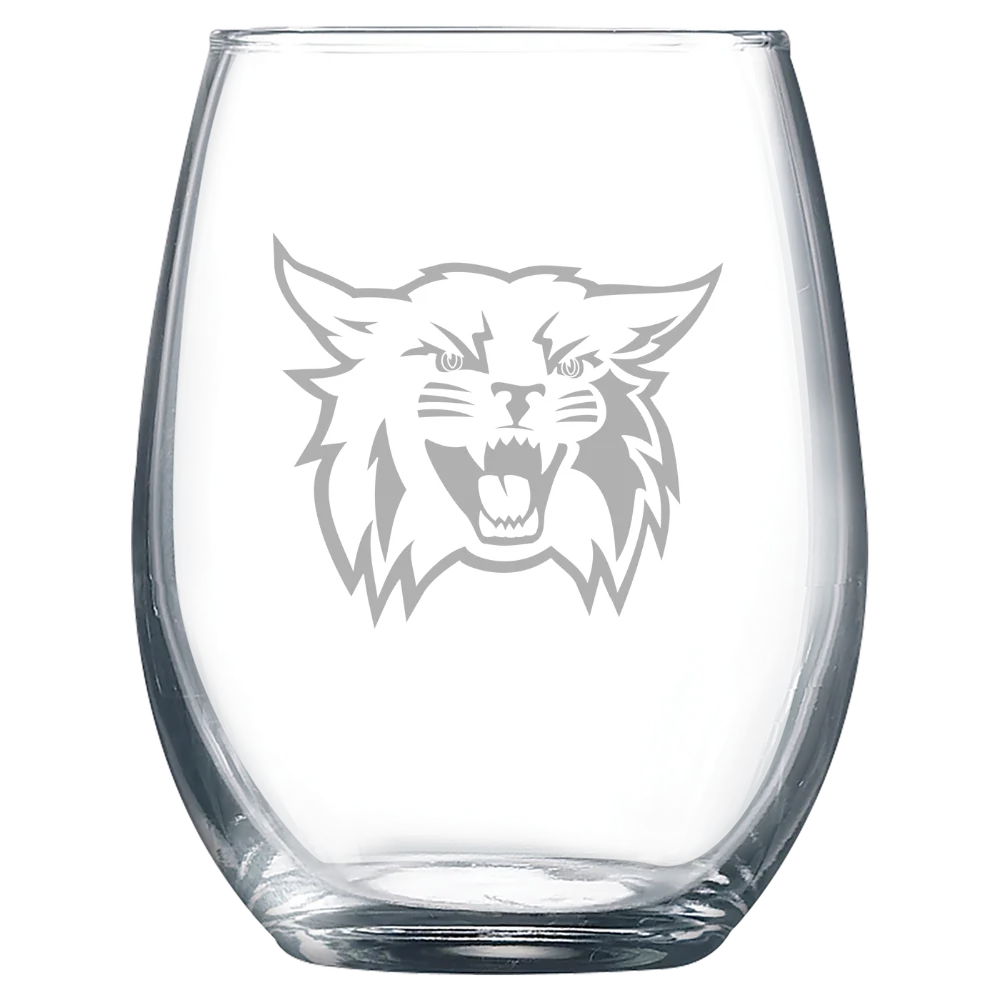 Weber State University Polar Camel 9 oz. Stemless Wine Glass