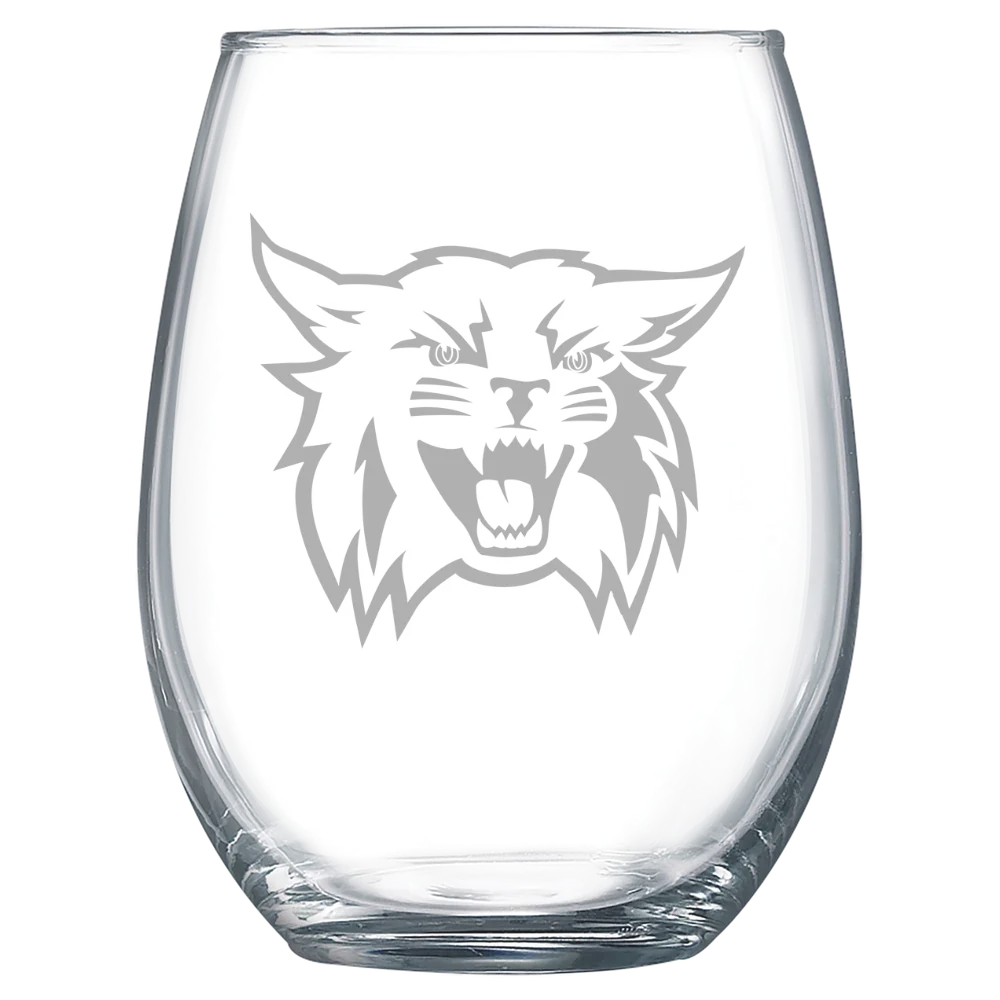 Weber State University Polar Camel 15 oz. Stemless Wine Glass