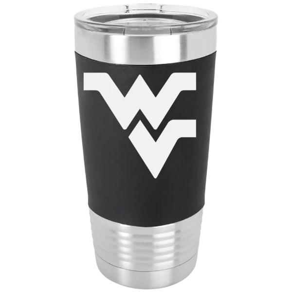 West Virginia University Polar Camel 20 oz. Silicone Grip Tumbler with Standard Lid