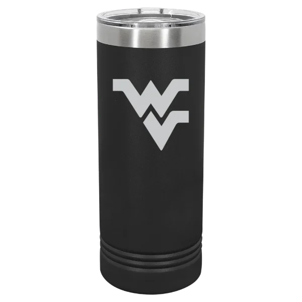West Virginia University Polar Camel 22 oz. Skinny Tumbler with Slider Lid