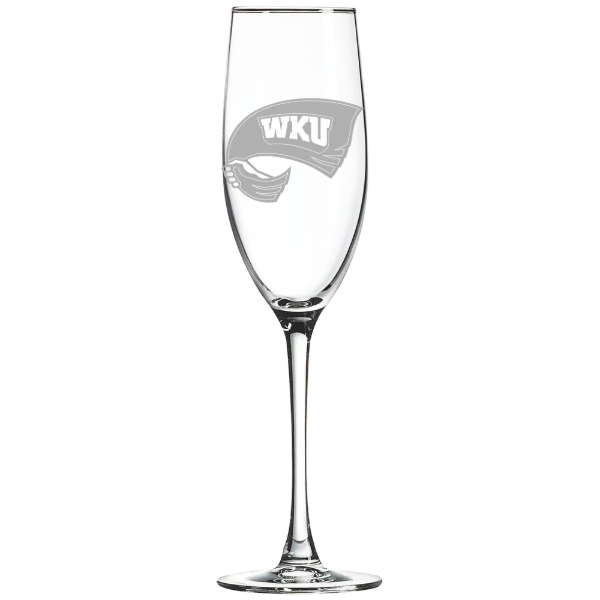 Western Kentucky University Polar Camel 8 oz. Champagne Flute