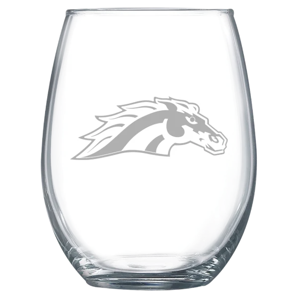 Western Michigan University Polar Camel 15 oz. Stemless Wine Glass