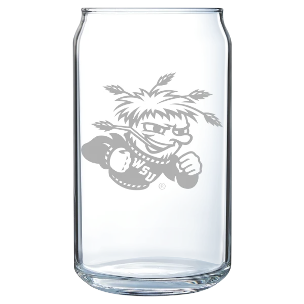 Wichita State University Polar Camel 16 oz. Can Glass