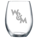 William & Mary Polar Camel 9 oz. Stemless Wine Glass
