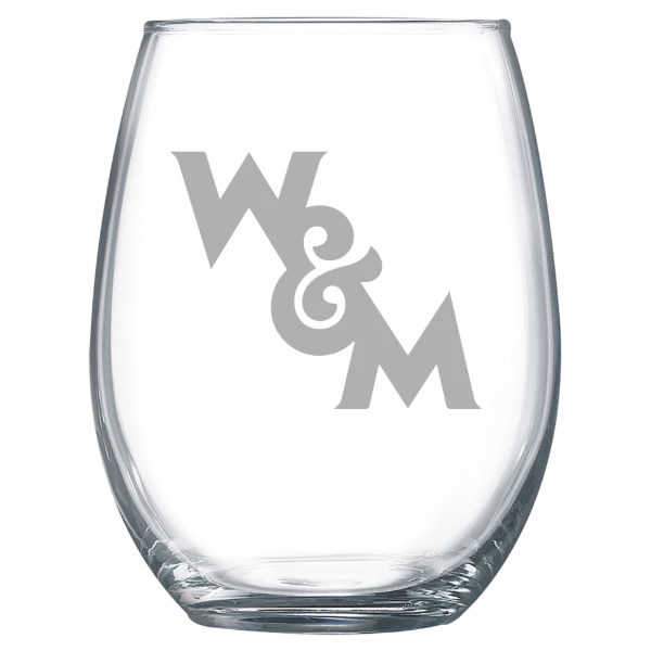 William & Mary Polar Camel 15 oz. Stemless Wine Glass