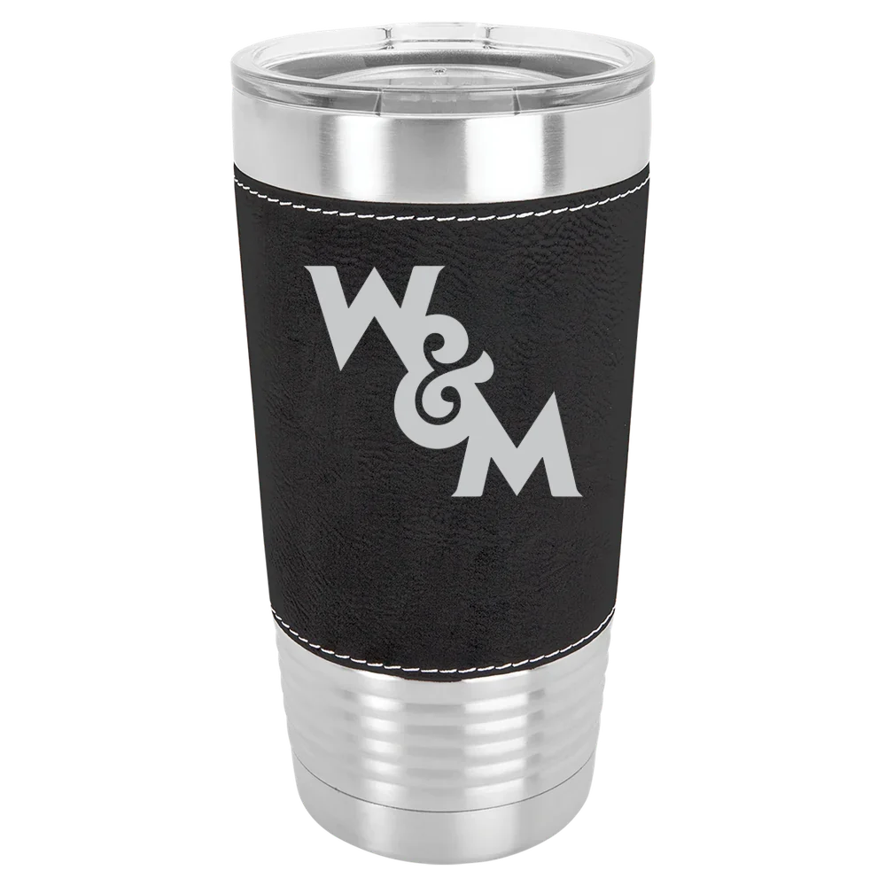 William & Mary Polar Camel 20 oz. Leatherette Grip Tumbler with Standard Lid