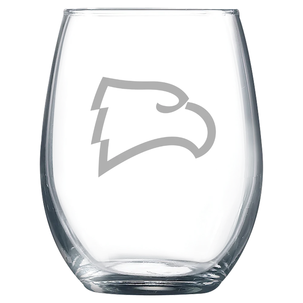 Winthrop University Polar Camel 9 oz. Stemless Wine Glass