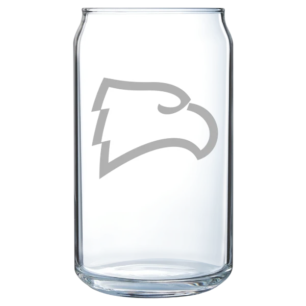 Winthrop University Polar Camel 16 oz. Can Glass