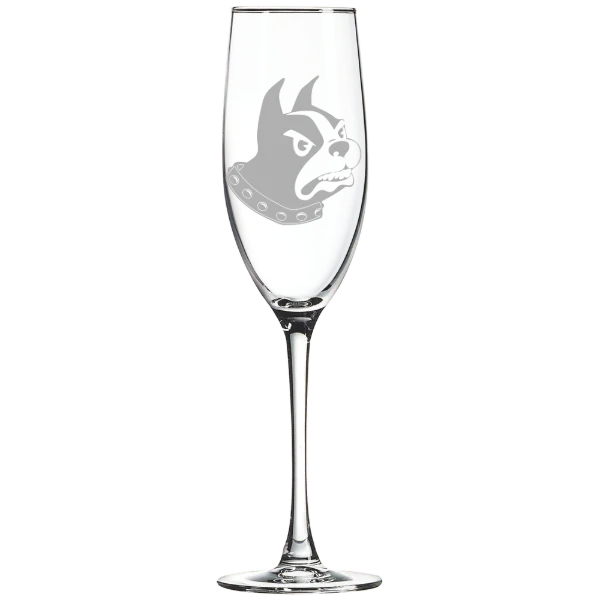 Wofford College Polar Camel 8 oz. Champagne Flute