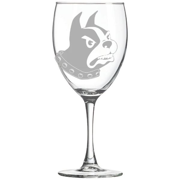 Wofford College Polar Camel 10 1/2 oz. Wine Glass